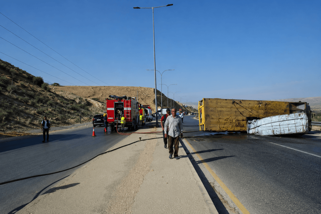 صورة من موقع الحادث