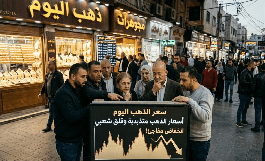 انخفاض الذهب إلى 92.300 دينار يفتح باب التساؤلات بين المواطنين