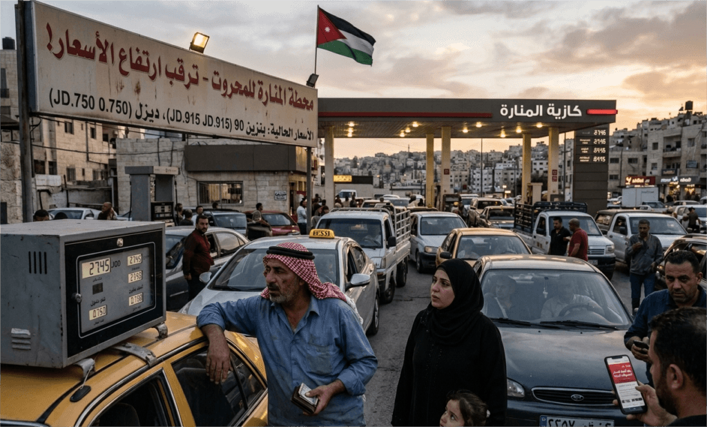 الأردنيون يترقبون رفعا جديدا للمحروقات وسط قلق شعبي