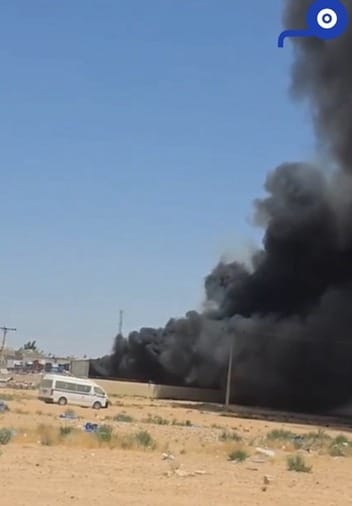 صورة من موقع الحريق