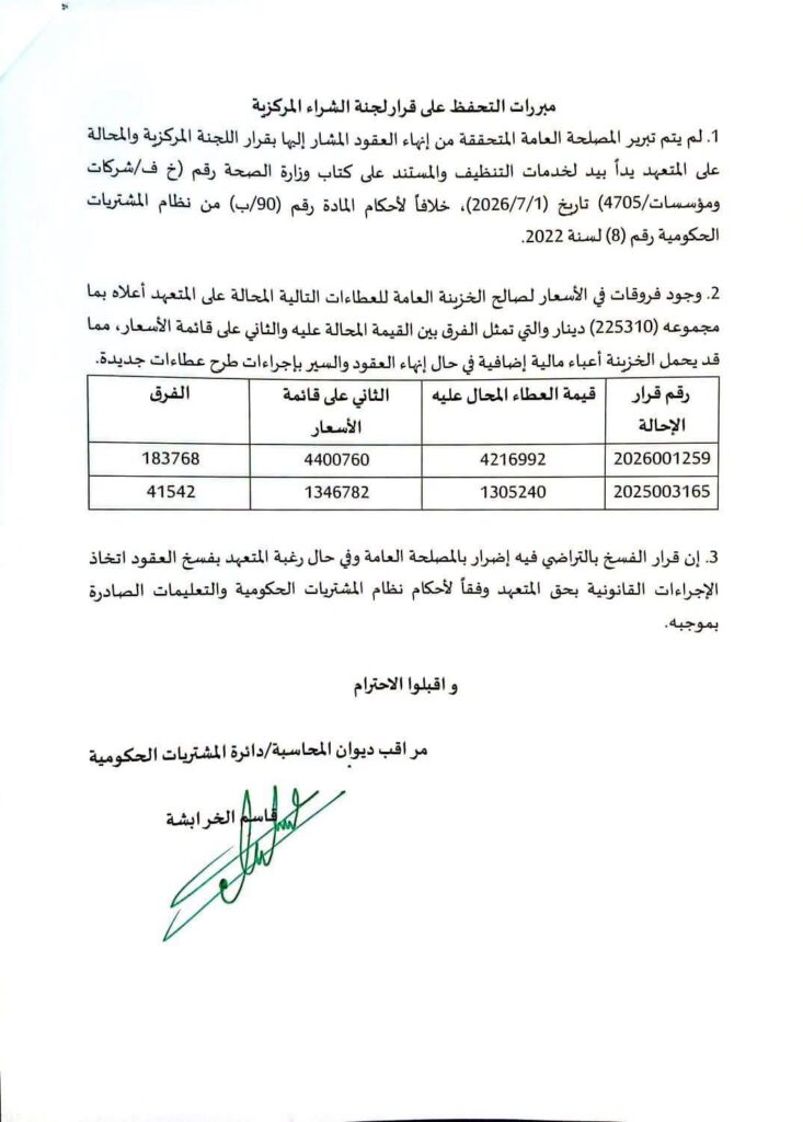 عطاءات حكومية تقدّم للتنافس عليها نجل الوزير
