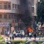 انفجارات تهز محيط إقامة ماكرون في دمشق.. واستنفار أمني