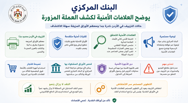 المركزي يحسم الجدل: حالات تزييف العملة نادرة وهذه طرق كشفها