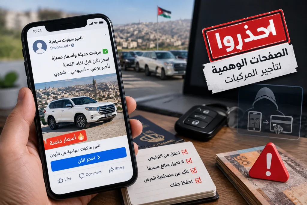 عربون بـ100 دينار يختفي مع المحتالين.. تحذير من صفحات تأجير مركبات وهمية